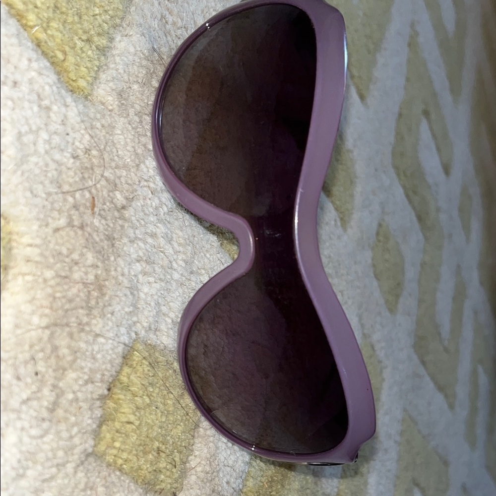 Vintage Gucci Cyclamen Wrap Shield Sunglasses Women's - Purple Polarized Lens - Picture 6 of 6